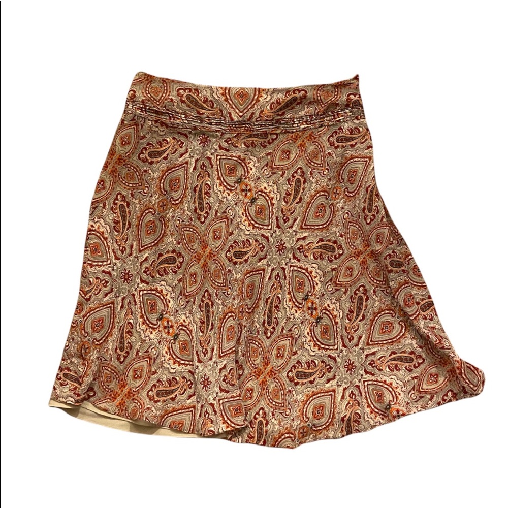 Ann Taylor paisley mini skirt